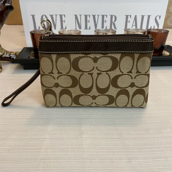Coach Wristlet, Brown - Picture 2 of 4